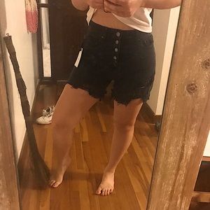 black wash mom jeans 🐈‍⬛